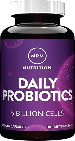 MRM التغذية اليومية البروبيوتيك | صحة معوية + مناعية | البريبايوتكس + بوستبيوتيك | 5 مليار خلية | البكتيريا الجيدة لصحة الأمعاء | 16 سلالات بكتيرية | الجرف مستقرة | 30 حصة in Saudi Arabia