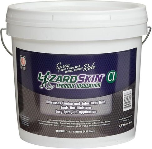 جلود السحلية LizardSkin 50100 عازلة من السيراميك - 2 جالون أسود in Kuwait