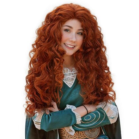 JoneTing Long Brown Mix White Wig 【+Wig Cap】 Curly Wig for Girls Long Curly Fluffy Wig for Halloween Anime Cosplay Wig for Female Costume Peluca Marrón Mezcla Blanca for Daily Wearing and Party in Kuwait