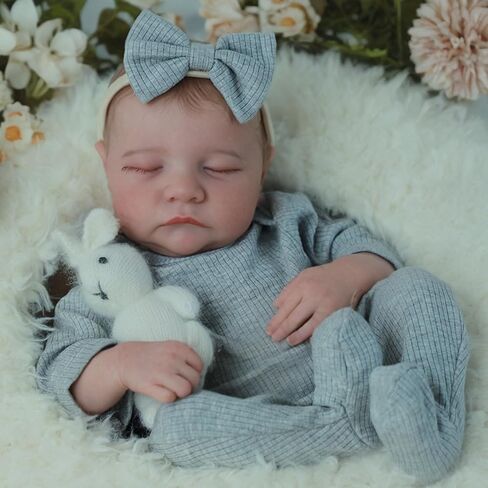 SCOM Realistic Reborn Baby Dolls Girl-20 Inch Real Life Baby，Toddler Doll Vinyl, Newborn Lifelike Weighted Doll for Ages 3+ Gift in Saudi Arabia