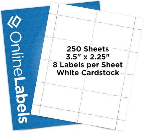 Name Badge Inserts - 2.25 x 3.5 - Cardstock - Pack of 800, 100 Sheets - Inkjet/Laser Printer - Online Labels in Saudi Arabia