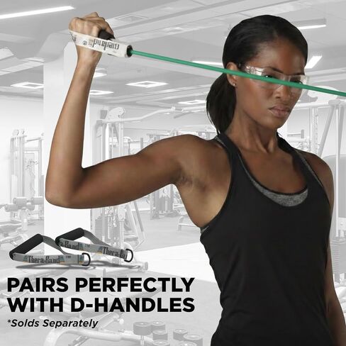 THERABAND Elastic Resistance Bands and Tubing Overdoor Accessories Kit, with Assist Strap, Soft Grip Handles, and Door Anchor for Overhead Shoulder Rehab, At-Home Physical Therapy, Upper Body Exercise in Saudi Arabia