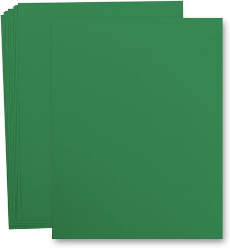 غلاف ورق مقوى بوزن 65 رطل - 8.5 × 11 بوصة - 25 ورقة (أخضر للعطلات) in Kuwait