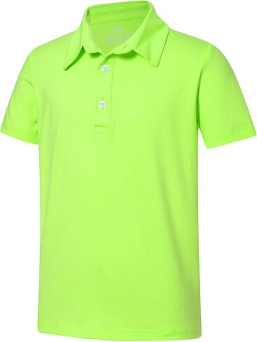 Uideazone Boys Polo Polo قمصان جافة Fit Performance Golf Sleeve Short Disual School Uniform Size 5-14 in Saudi Arabia