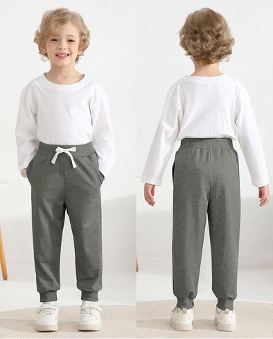 Resinta 4 Pack Toddler Boys Sweatpants Kids Pull On Casual Pants Athletic Joggers with Drawstring Pockets for Boys in Saudi Arabia