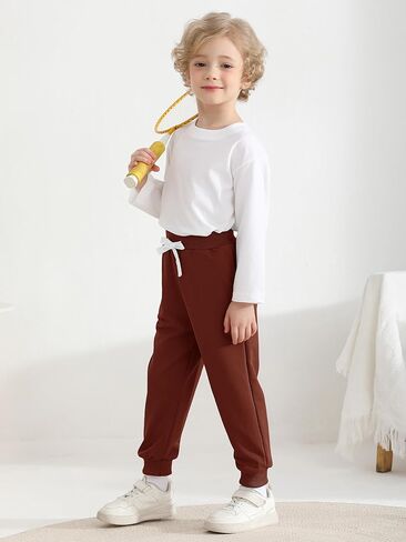 Resinta 4 Pack Toddler Boys Sweatpants Kids Pull On Casual Pants Athletic Joggers with Drawstring Pockets for Boys in Saudi Arabia