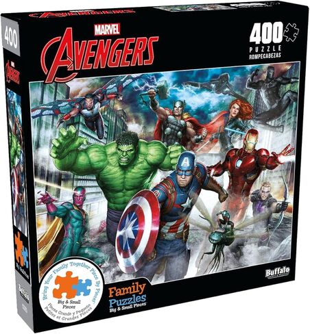 Buffalo Games - Marvel - Avengers, Assemble! - 400 Piece Jigsaw Puzzle for Families Challenging Puzzle Perfect for Game Nights in Saudi Arabia