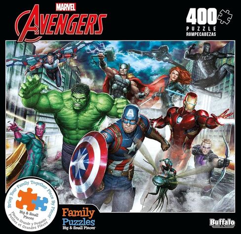 Buffalo Games - Marvel - Avengers, Assemble! - 400 Piece Jigsaw Puzzle for Families Challenging Puzzle Perfect for Game Nights in Saudi Arabia