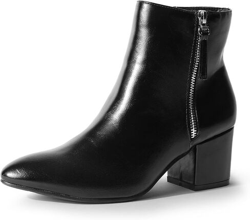 J. Adams Zuma Ankle Bootie – Closed Pointed Toe Low Block Heel Zip Up Boot in Kuwait