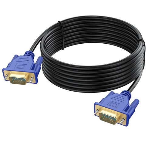 VGA to VGA Cable 20FT, VGA Cord HD15 Computer Monitor Cable 20 Feet 1080P for PC Laptop TV Projector in Saudi Arabia