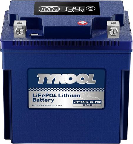 TYKOOL YTX20L-BS YTX20HL-BS Lithium LiFePO4 Motorcycle Battery,12V 12Ah,600CCA,Built in BMS,Powersports Battery,for ATV, UTV,Jet Ski,Personal Watercraft, Snowmobile,Quad, Riding Lawn Mower, Tractor in Saudi Arabia