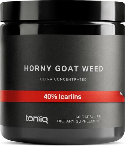 Super Strength Horny Goat Moed للرجال والنساء 60،000 ملغ - Epimedium Sagittatum - 40 ٪ Icariins - 60: 1 مستخلص مركّز من صيغة 1000mg - 3p تم اختبارها - Hornygoatweed المتميز للرجال - 60 قبعات in Saudi Arabia