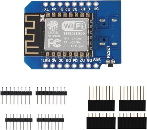 دوريا لوحة تطوير الانترنت ESP8266 ESP-12 نوديمكو D1 ويموس لوا 4 متر بايت WLAN WiFi + درع مرحل + رأس دبوس ذكر 2.54 ملم 40 دبوس - 3 مجموعات in Saudi Arabia