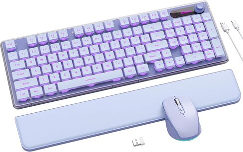 SABLUTE Wireless Keyboard and Mouse, Full-Size Wireless Mouse and Keyboard Combo, 2.4GHz USB Wireless Keyboard Mouse Combo for PC Desktops Computer, Laptops, Windows (Black) in Saudi Arabia