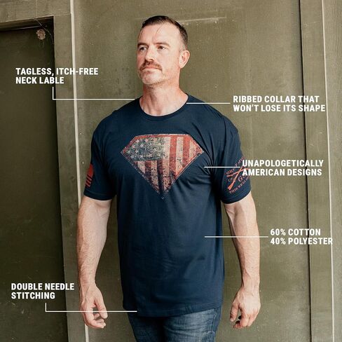 Grunt Style Super Patriot 2.0 Men's T-Shirt in Saudi Arabia