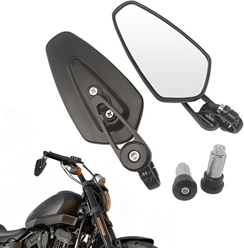 Bar End Mirrors Wide Angle Blind Spot Free Motorcycle Rearview Mirror Ultra Large Field Of View Anti-stuffy Safe Riding Mirror in Saudi Arabia
