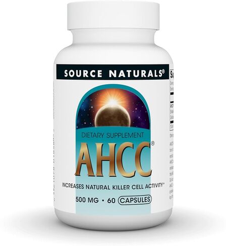 Source Naturals AHCC 500 مجم يزيد من نشاط الخلايا القاتلة الطبيعية* 500 مجم - 30 كبسولة in Saudi Arabia