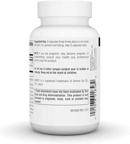 Source Naturals AHCC 500 مجم يزيد من نشاط الخلايا القاتلة الطبيعية* 500 مجم - 30 كبسولة in Saudi Arabia