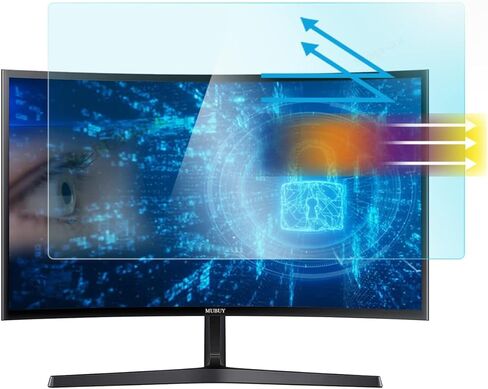 27 inch monitor screen protector anti glare, blue light filter Compatible With 27" HP/Acer/LG/Asus/Dell/Lenovo/SAMSUNG With 16:9 Aspect Ratio Screen Eye Protection Reduce (23.5" L x 13.3" W) in Saudi Arabia