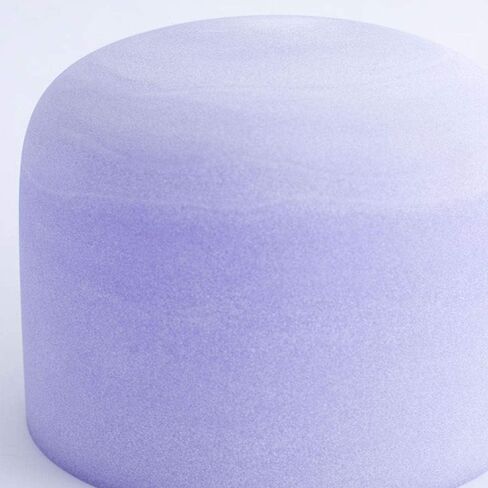 432Hz Perfect Pitch B Note Crown Chakra Purple Colored Frosted Quartz Crystal Singing Bowl 8 inch with Heavy Duty Case Bag in Saudi Arabia