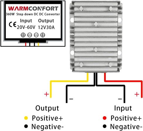 24V 36V 48V to 12V DC DC Step Down Converter Buck 20V~60V Voltage Reducer Waterproof Module Transformer (10A 120W) in Saudi Arabia