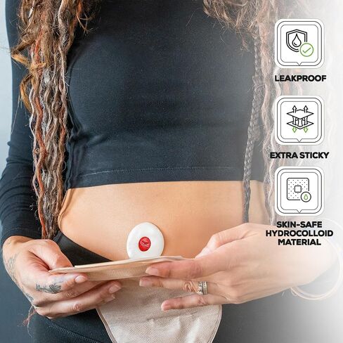 15 Pack Ostomy Supplies & Colostomy Bags Kit – Double-Reinforced Leakproof Seal - 15 One-Piece Bags & 15 2MM Barrier Rings - Cut-to-Fit, Unisex, Skin-Friendly in Saudi Arabia