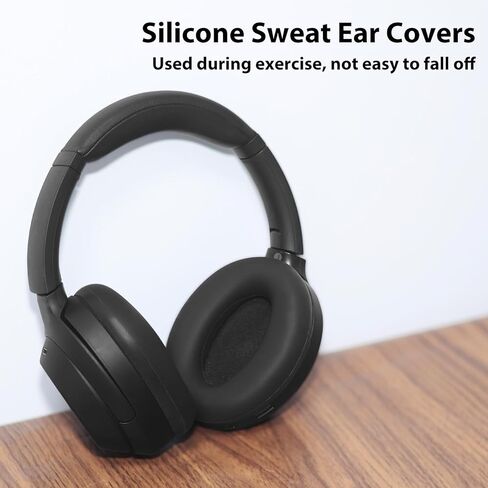 Adhiper Silicone Ear Pads Cover Protector for Sony WH-1000XM3/1000XM4 Headphone Cushions,Sweat-Proof and Washable Ear Cushions Cover for Sony WH-1000XM3/1000XM4(WH1000XM3/1000XM4) (White) in Kuwait