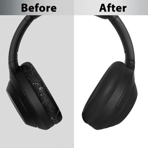 Adhiper Silicone Ear Pads Cover Protector for Sony WH-1000XM3/1000XM4 Headphone Cushions,Sweat-Proof and Washable Ear Cushions Cover for Sony WH-1000XM3/1000XM4(WH1000XM3/1000XM4) (White) in Kuwait