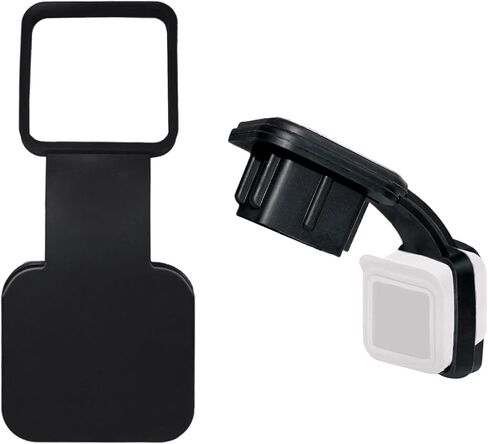 2 Inch Rubber Trailer Hitch Cover, Durable Tow Hitch Covers, Car Exterior Accessories Fits for 2 Inches Hitch Receivers, Hitch Cover Tube Plug Cap for Trucks, Black in Saudi Arabia