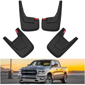 KIWI MASTER Mud Flaps Splash Guards متوافق مع 2015-2023 دودج تشالنجر الأمامية والخلفية الطين اللوحات الحاجز اللوحات الثقيلة مصبوب 82214141 82214142 in Kuwait