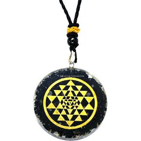 Amazing Gemstone Shungite Heart Orgonite Pendant Necklace for Protection - Powerful Orgone Pendant for Men, Women and Kids (OM) in Saudi Arabia