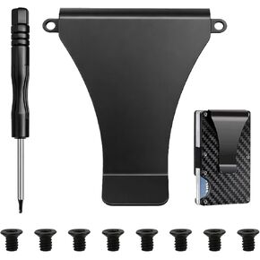 Wallet Money Clip Accessories Kit Compatible with The Ridge RFID Minimalist Metal Wallets, Repair Parts Set Includes Replacement Parts with Screws, Cash Strap and Screwdriver in Kuwait
