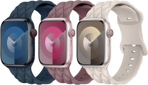 Silicone Band for Apple Watch Bands Women 40mm 38 41mm 44mm 46mm 45mm 42mm in Saudi Arabia