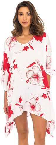 Back From Bali Womens Swimwear Cover Up, Floral Beach Dress for Bikini Swimsuit with Sequins in Saudi Arabia