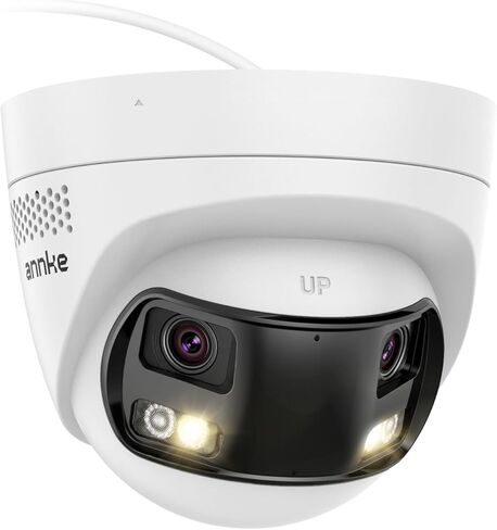 ANNKE 8MP UltraHD Outdoor Security IP Bullet PoE Camera, 4K PoE Cam with AI Human/Vehicle Detection, 4.0mm Lens, 100 FT EXIR 2.0 Night Vision, IP67 Weatherproof, Built-in Mic & SD Card Slot-White in Kuwait
