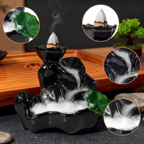 Incense Sticks Holder Incense Burner Holder, Incense Tray for Sticks, Ceramic Incense Ash Cather for Counters, Meditation Room, Yoga, Home, Office in Saudi Arabia