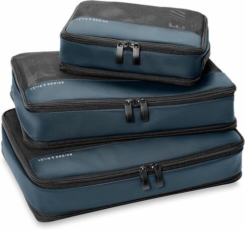 Briggs & Riley Carry On Compression Packing Cube Set - Bag Organizer for Suitcase & Luggage, For Women & Men, Pack Accessories for Vacation - Travel Must Haves, 3-Piece, Ocean in Saudi Arabia