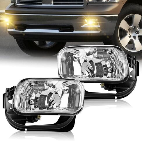 Fog Lights Compatible with 2009-2018 Dodge Ram 1500 2500 3500, Bumper Driving Fog Lamps in Saudi Arabia