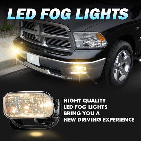Fog Lights Compatible with 2009-2018 Dodge Ram 1500 2500 3500, Bumper Driving Fog Lamps in Saudi Arabia