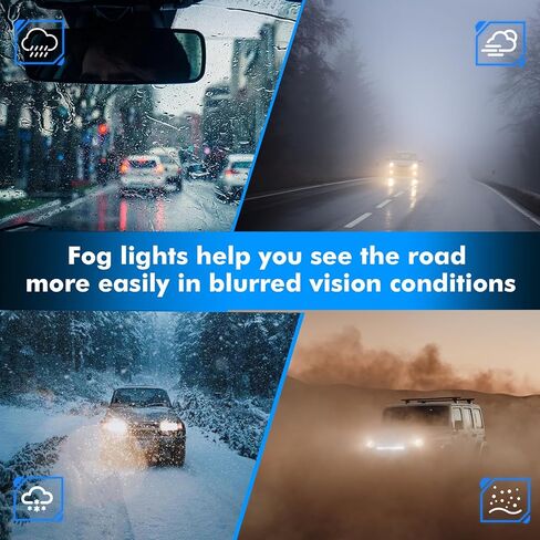 Fog Lights Compatible with 2009-2018 Dodge Ram 1500 2500 3500, Bumper Driving Fog Lamps in Saudi Arabia