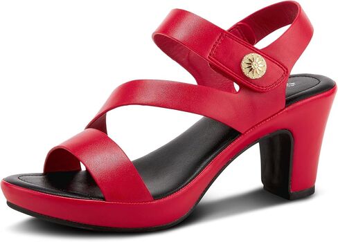 صنادل PATRIZIA Spring Step Asymadade للنساء - صنادل صيفية بكعب منخفض سهلة الارتداء - صندل كاجوال للسيدات مزود بخطاف وحلقة in Saudi Arabia