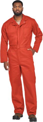 Bulwark FR Men's Flame Resistant 9 Oz Twill Cotton Classic Coverall with Hemmed Sleeves in Saudi Arabia