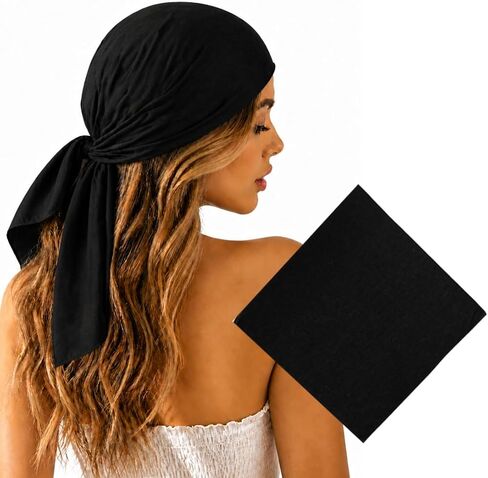 Junvena Bandanas Bandanas 27 بوصة صلبة صلبة 100 ٪ من القطن الرفيع والنعومة in Kuwait