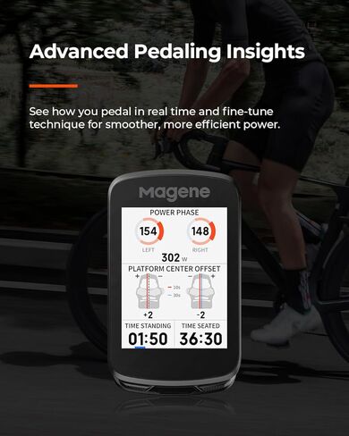 Magene C606 Smart Navigation GPS Bike Computer with Offline Map, 2.8-inch Color Touchscreen,WiFi & Bluetooth Cycling Computer,11 Languages,IPX7 Waterproof in Saudi Arabia
