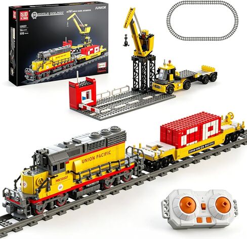 Mould King Train Set EMD SD40-2 Diesel Locomotive Trian Sets Building Toys,12027 Construction Toys Remote Control Train Models Building Blocks, RC Train Toys Model Trains for Adults Kids 14+(1170 PCS) in Saudi Arabia