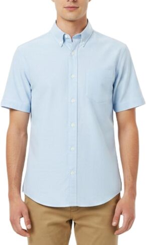 French Toast Men's Expandable Collar Short Sleeve Oxford Dress Shirt in Saudi Arabia
