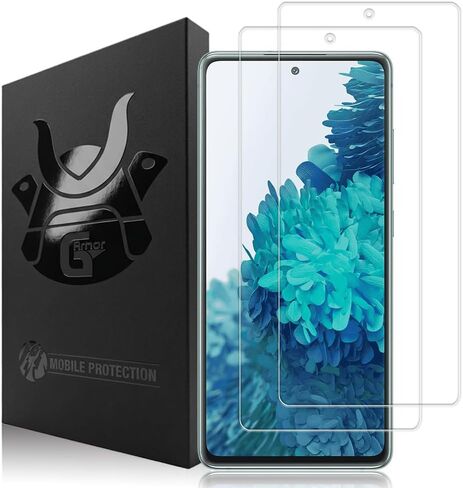 واقي شاشة زجاجي من G-Armor لهاتف Samsung Galaxy S20 FE (عبوتان) - غطاء شاشة واقٍ من الزجاج المقوى فائق الشفافة، جراب هاتف صديق لهاتف Galaxy S20 FE 4G / 5G UW إصدار متوافق in Saudi Arabia