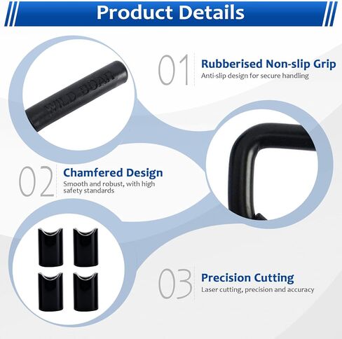 Front and Rear Grab Handles Kit Grab Bars Compatible for Jeep Wrangler JK 2DR/4DR 2007-2017 in Saudi Arabia