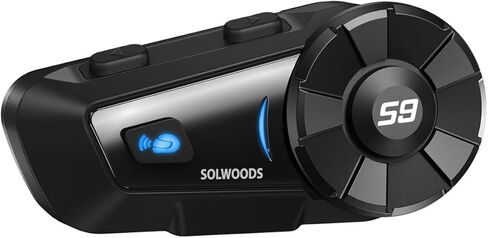 S-9 Motorcycle Helmet Bluetooth Headset 2000m 6 Riders Intercoms, Bluetooth Motorcycle Headset with CVC Noise Cancellation, Helmet Bluetooth Headset with Handsfree/Voice Control/HD Music/2 Pack in Saudi Arabia