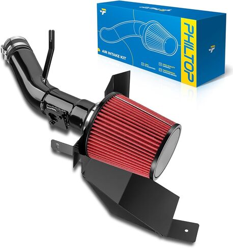 PHILTOP Cold Air Intake Kit with Filter Heat Shield for Civic 2016 2017 2018 2019 2020 1.5L L4 (Red) in Saudi Arabia